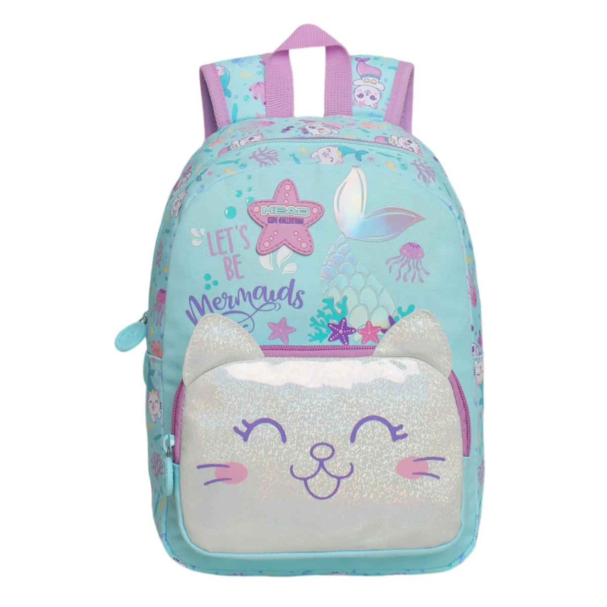 HEAD - Mochila Infantil Niña Pop Mermaid Menta Head