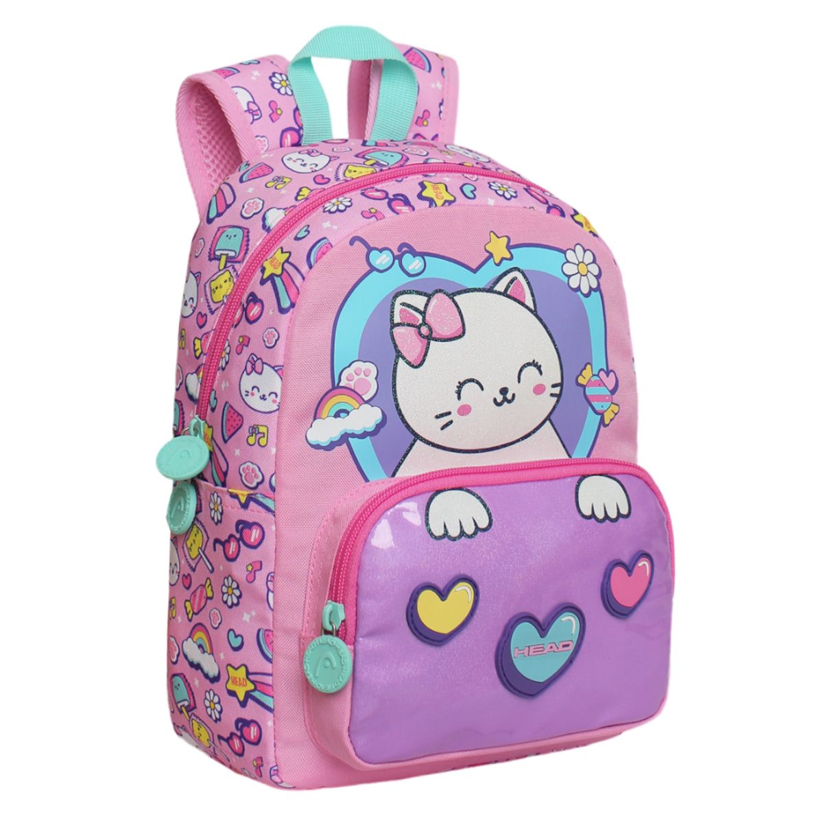 HEAD - Mochila Infantil Niña Pop Cat Print Rosado Head