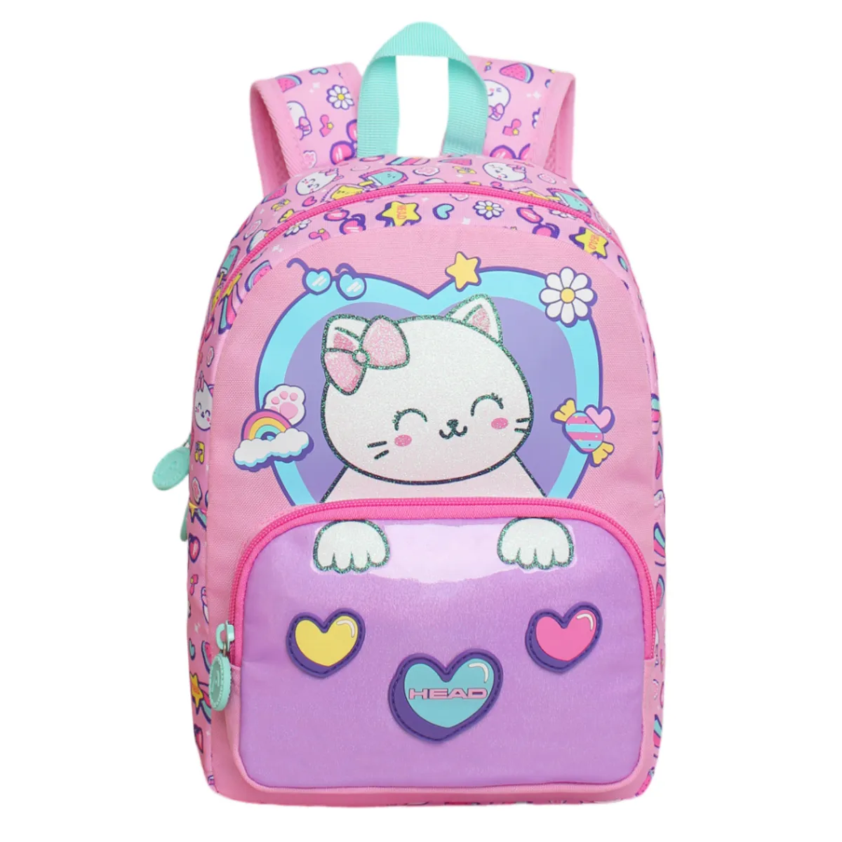 HEAD - Mochila Infantil Niña Pop Cat Print Rosado Head