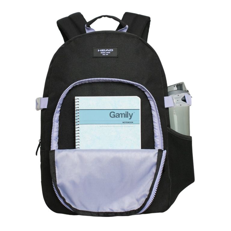 Mochila Compacta Mujer Diva Negro Lila Negro TALLA UNICA