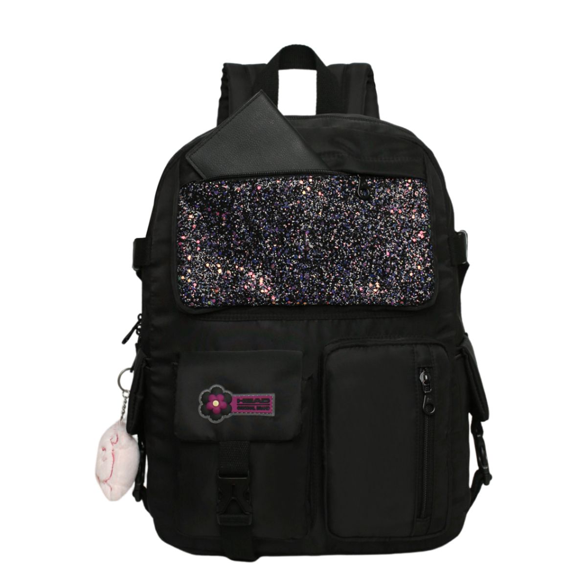 HEAD - Mochila Mujer Kawaii Fusion Glitter Negro Head