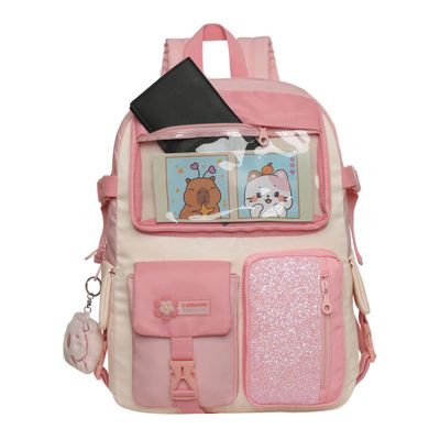 Imagen 2 del producto Mochila Mujer Kawaii Fusion Block Pink