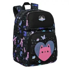 HEAD - Mochila Infantil Niña Fantasy Space Cat Negro