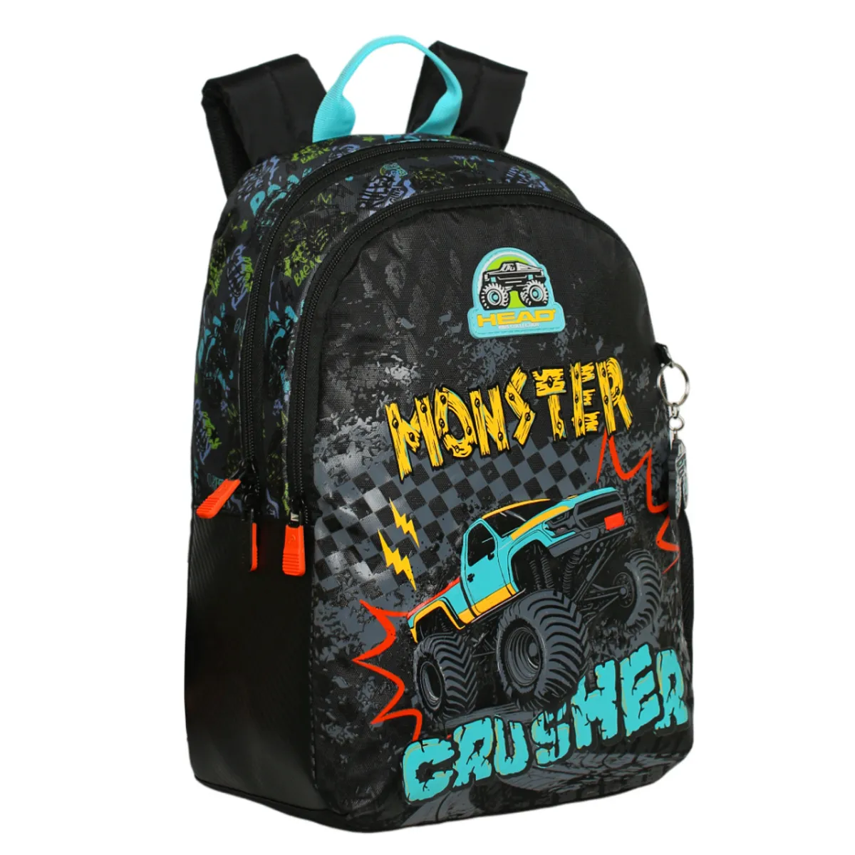 HEAD - Mochila Infantil Niño Bionica Monster Truck Negro Head