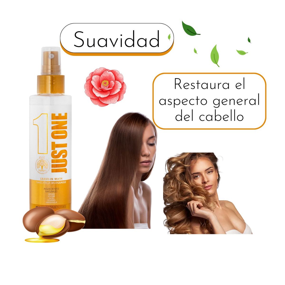 GENERICO - Tratamiento Capilar Just One Leave In Mask 150ml Suavidad Control Frizz