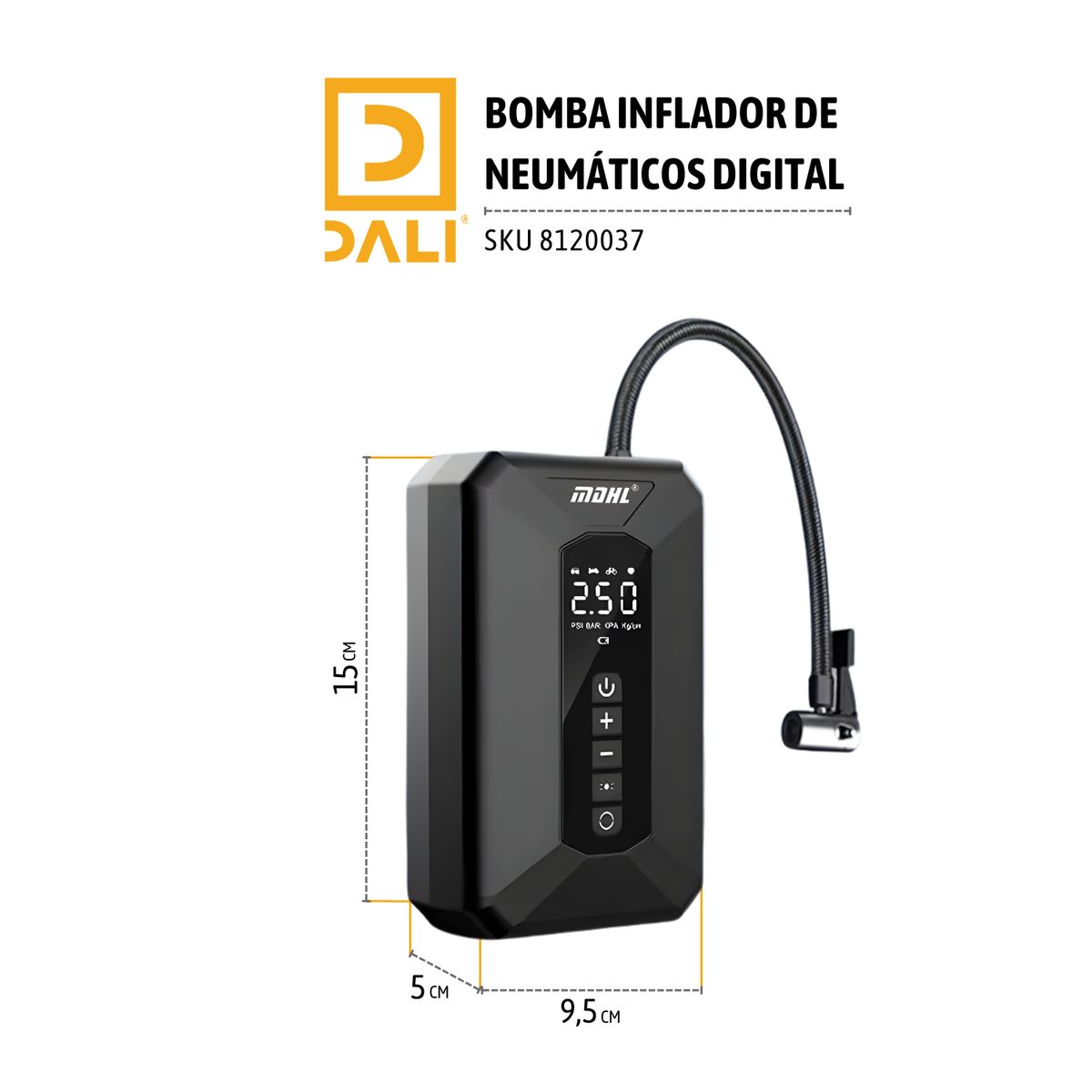 DALI - Bomba Inflador Neumaticos Digital