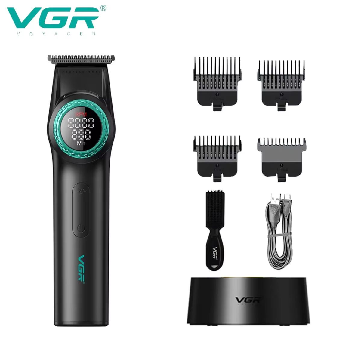 VGR - VGR Trimmer Patillera v-977 8000rpm negro