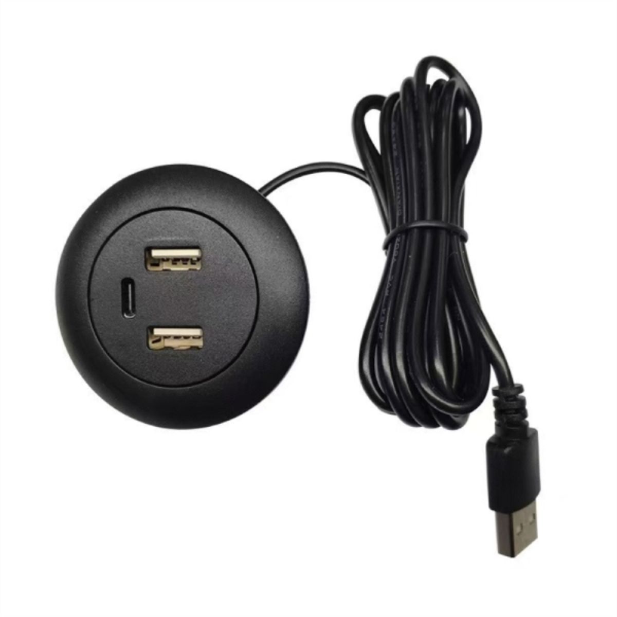 KUTZ - Cargador usb & tipo c sobrecubierta negro