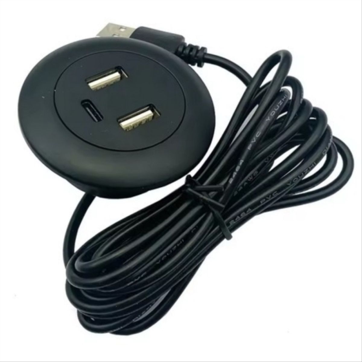 KUTZ - Cargador usb & tipo c sobrecubierta negro