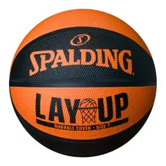 SPALDING - Pelota Basketball N°7 Lay Up ORG BLK SZ7