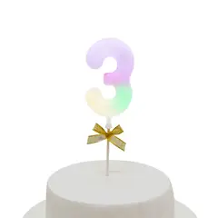 GENERICO - TOPPER TORTA NUMERAL LED 3