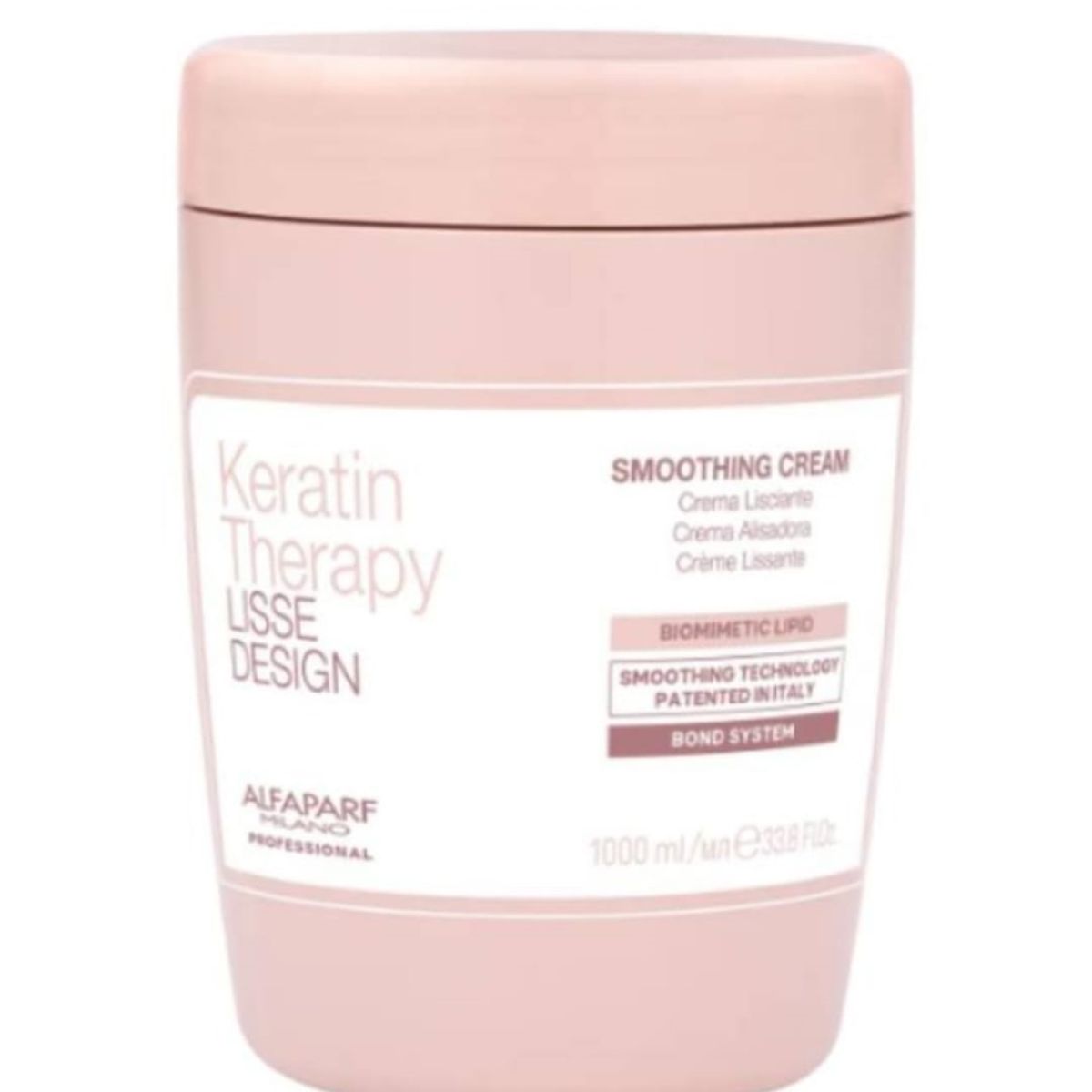 ALFAPARF MILANO - CREMA ALISADORA SMOOTHING CREAM KERATIN THERAPY LISS DESING ALFAPARF 1000 ML