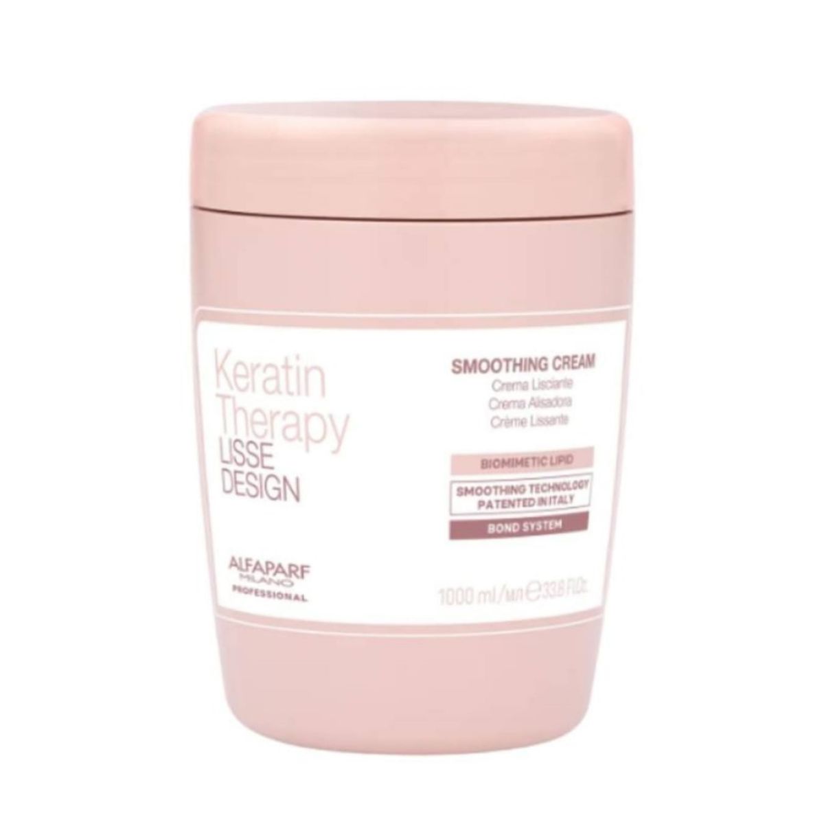 ALFAPARF MILANO - CREMA ALISADORA SMOOTHING CREAM KERATIN THERAPY LISS DESING ALFAPARF 1000 ML