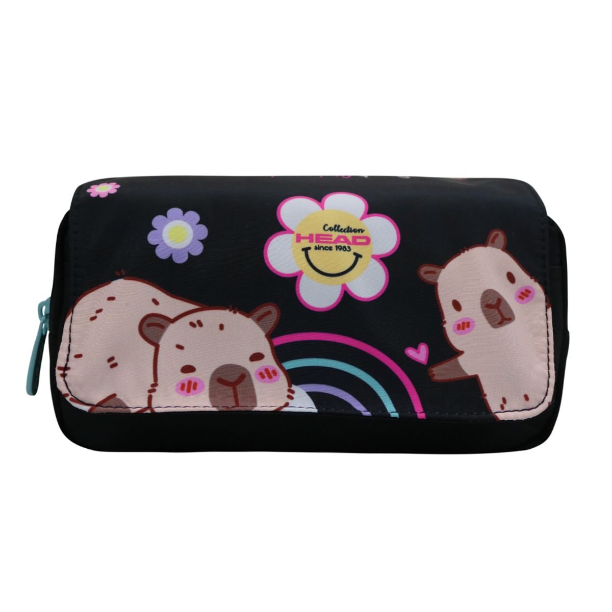 HEAD - Estuche Infantil Niña Eraser Capibaras Negro Head