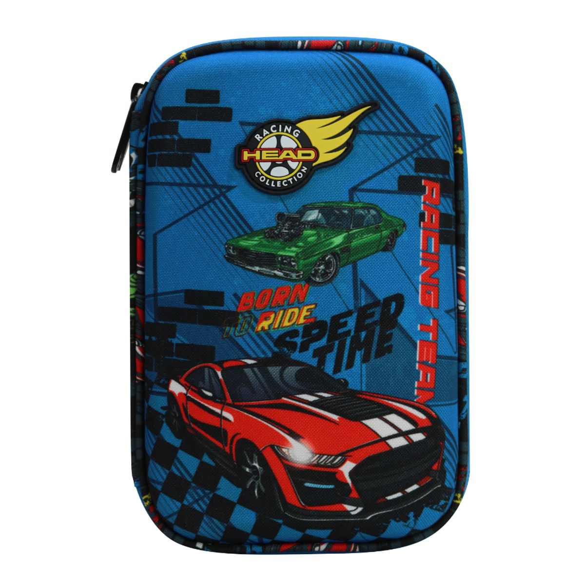 HEAD - Estuche Infantil Niño Rígido Box Speed Car Negro Head