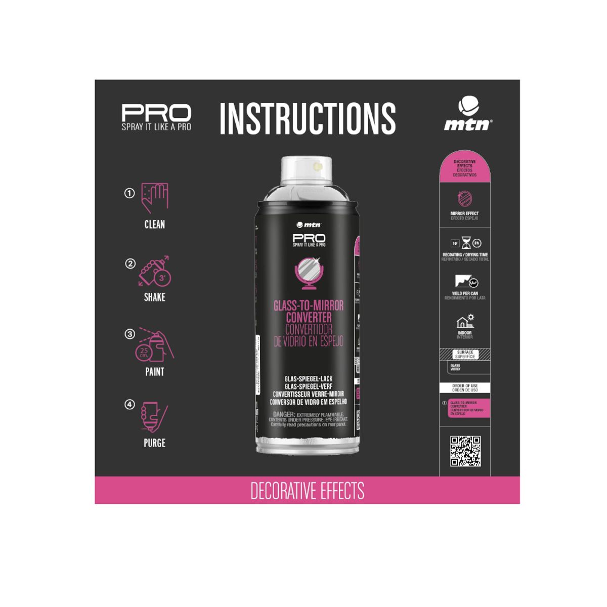 MONTANA COLORS - Pintura Convertidor de Espejo Spray 400 ML