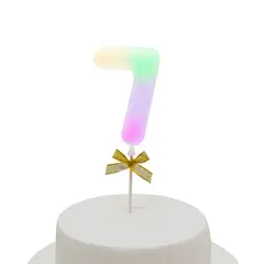 GENERICO - TOPPER TORTA NUMERAL LED 7