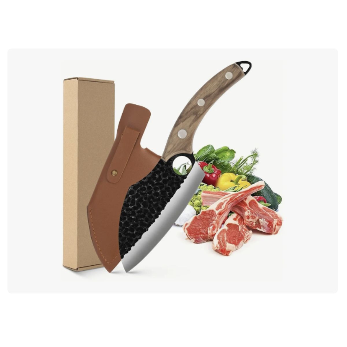 GENERICO - Cuchillo De Cocina De Acero Inoxidable Profesional Para Chef