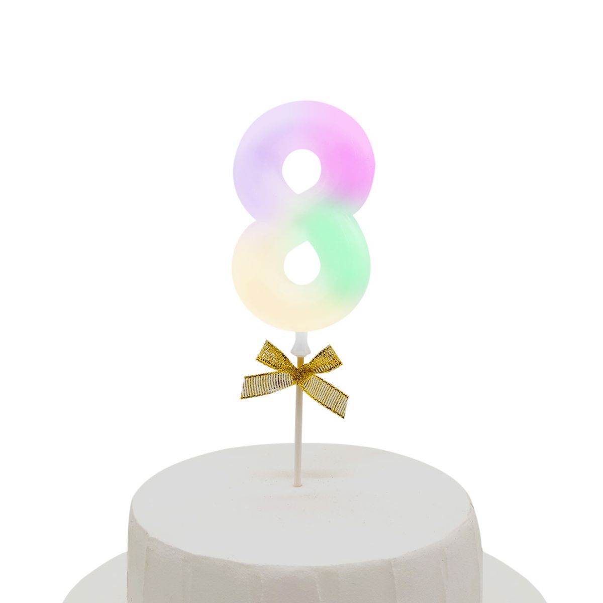 GENERICO - TOPPER TORTA NUMERAL LED 8