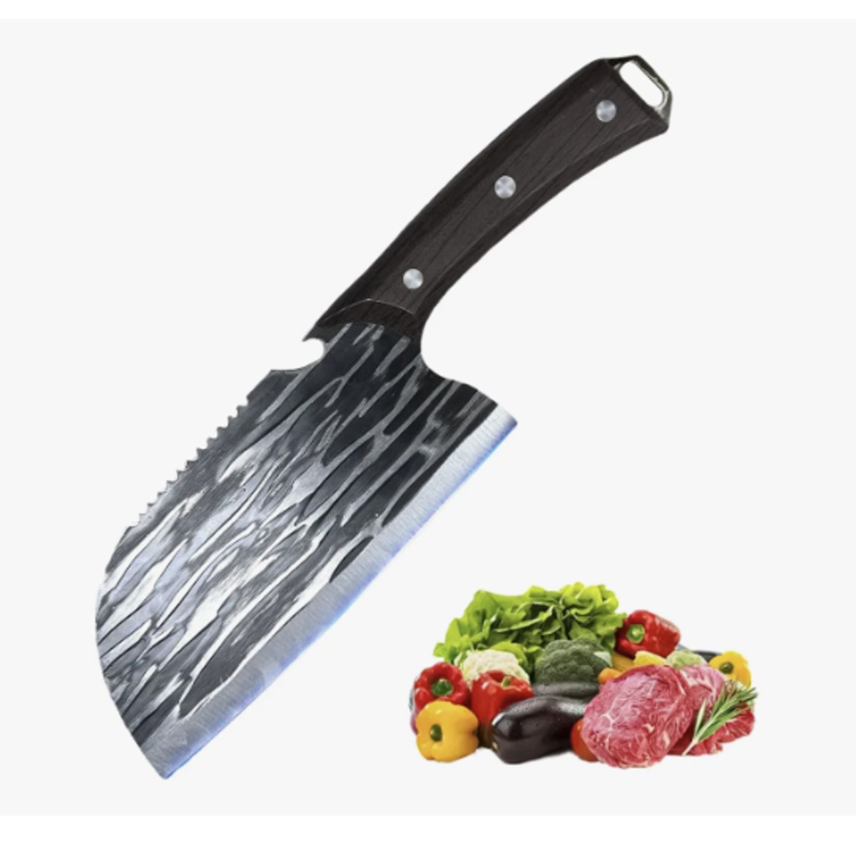 GENERICO - Cuchillo Chef De Cocina Profesional De Acero Forjado A Mano