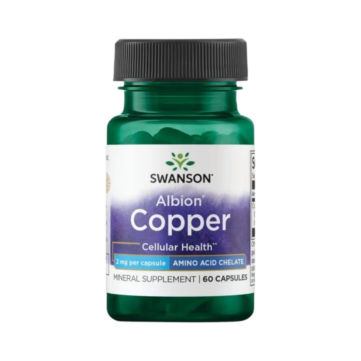 SWANSON - ALBION COPPER 2MG 60 CAPSULAS - SWANSON