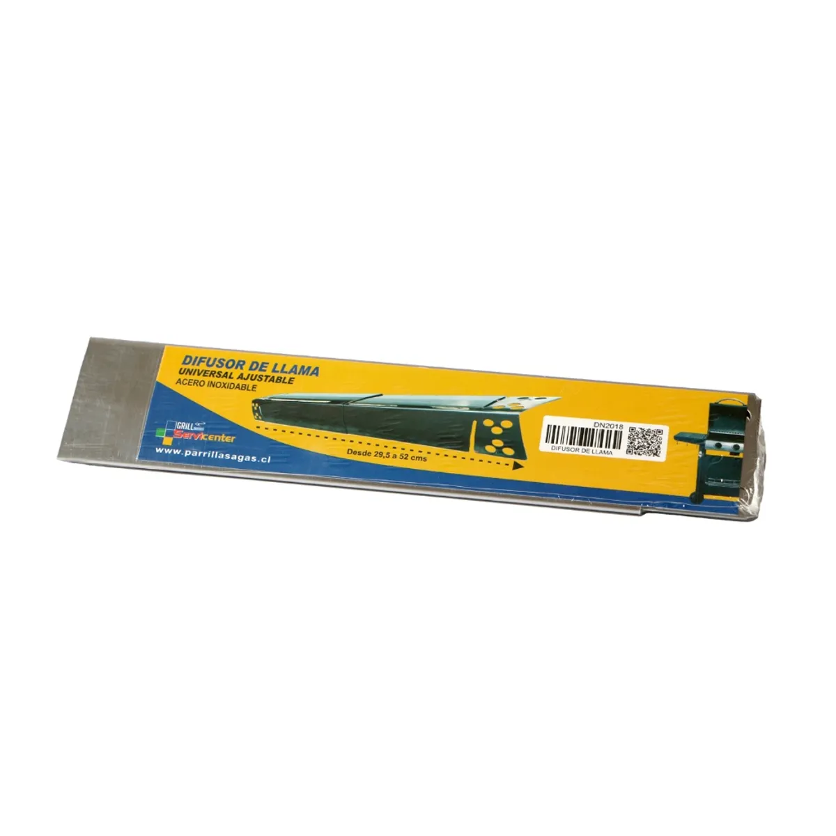 GENERICO - Kit 4 Repuesto Difusor de Llama Universal Ajustable (29,5 a 52 cm) Parrillas a Gas