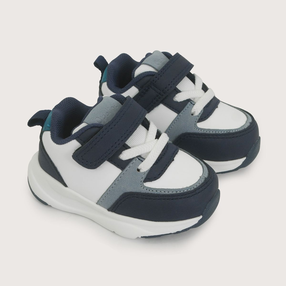 OPALINE - Zapatilla Sport Blanco Azul Niño