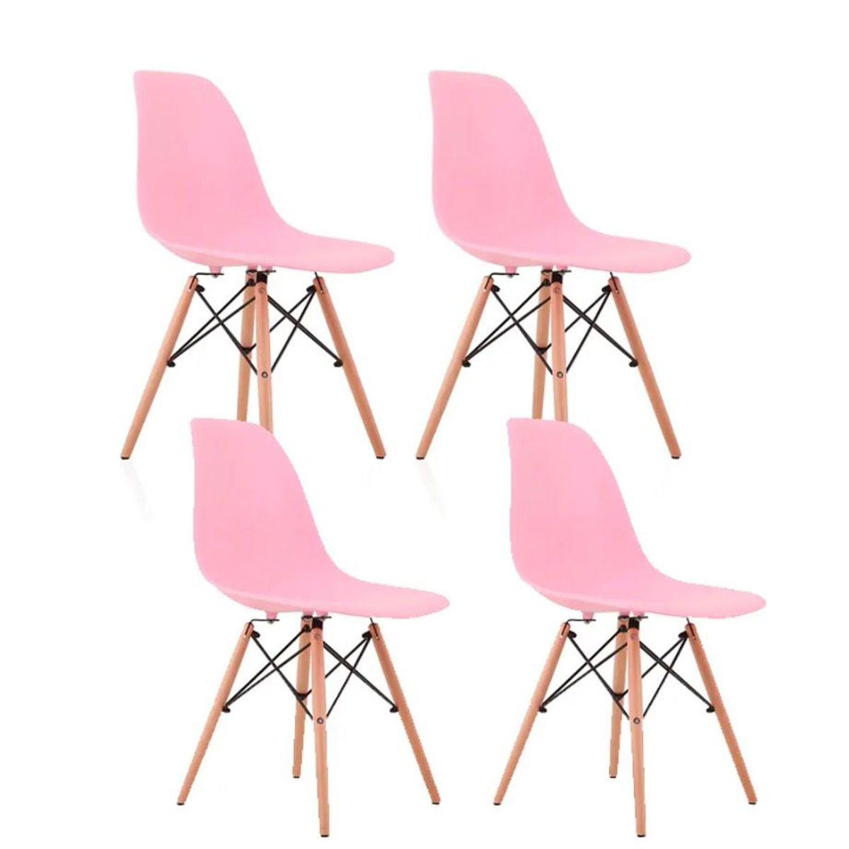 HABITA2 CHILE - Pack de 4 Silla Eames - Rosada