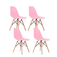 HABITA2 CHILE - Pack de 4 Silla Eames - Rosada