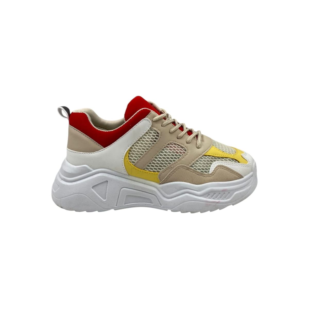 HERIEL - Zapatilla Beige Plataforma Mujer