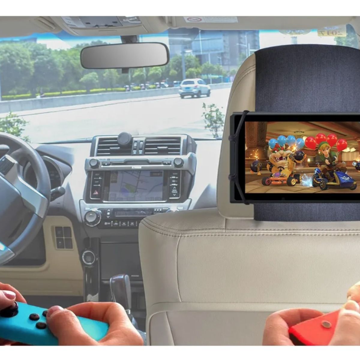 GENERICO - Soporte Reposa Cabezas Del Coche Para Nintendo Switch