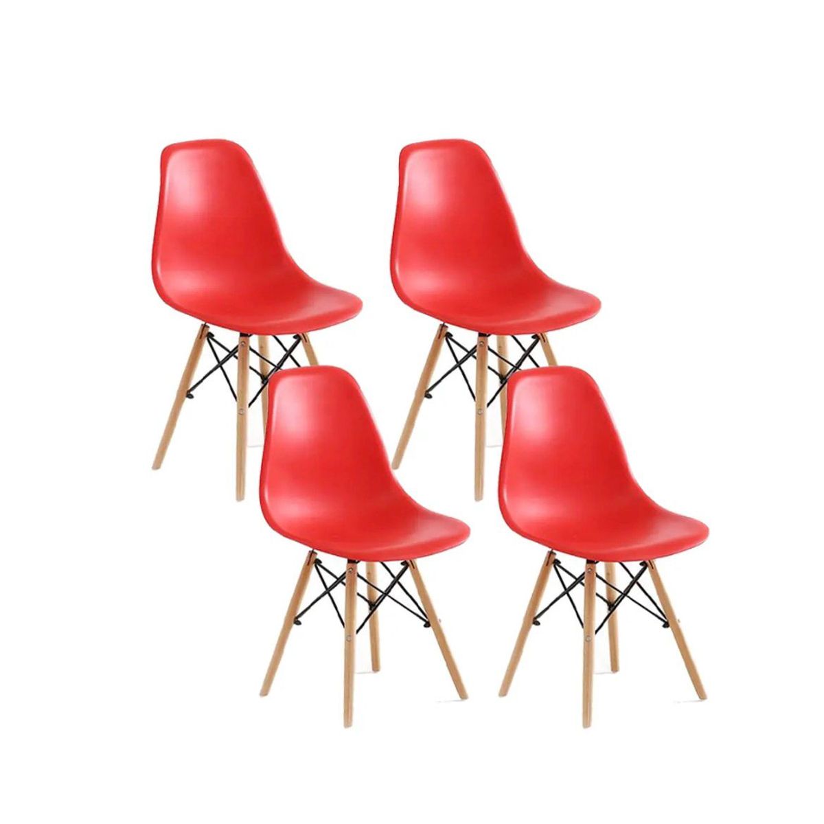 HABITA2 CHILE - Pack de 4 Silla Eames - Roja