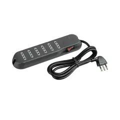 LEGRAND - Alargador 6 Tomas 2P+T 10A 5Mt Gris