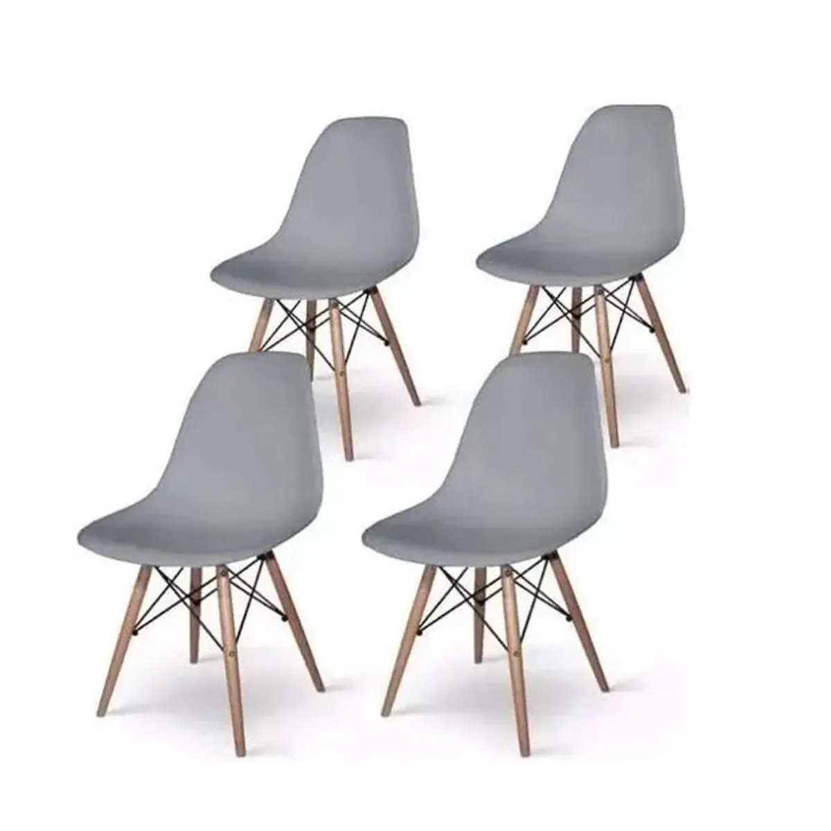 HABITA2 CHILE - Pack de 4 Silla Eames - Gris