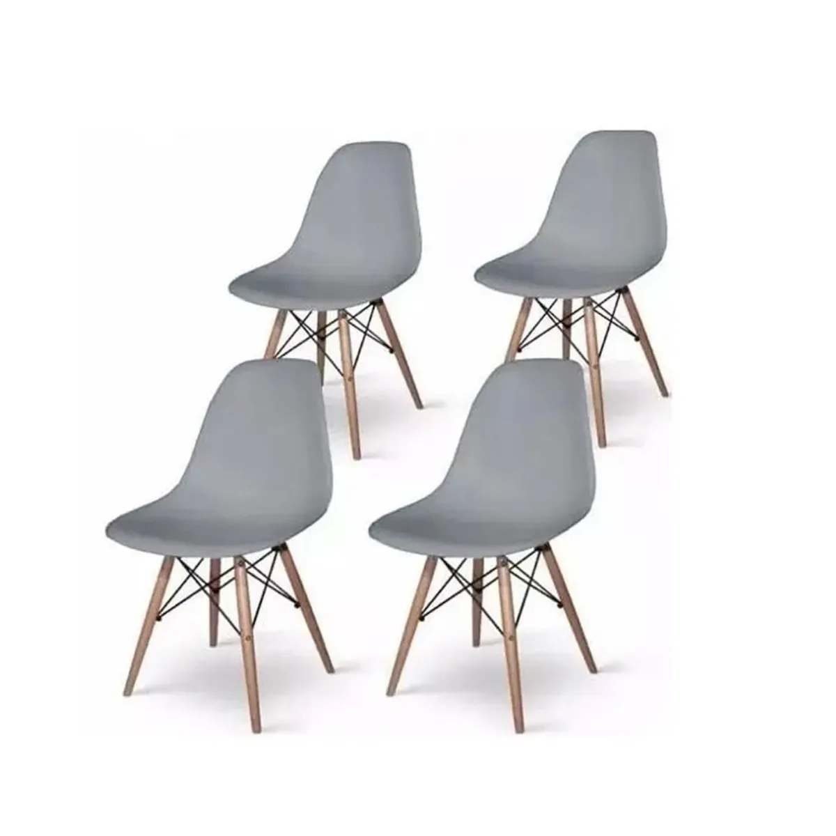 HABITA2 CHILE - Pack de 4 Silla Eames - Gris