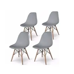 HABITA2 CHILE - Pack de 4 Silla Eames - Gris