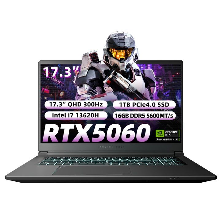 Notebook Gamer 911X intel I7-13620h RTX 5060 16GB Ram 1TB SSD 17.3" QHD