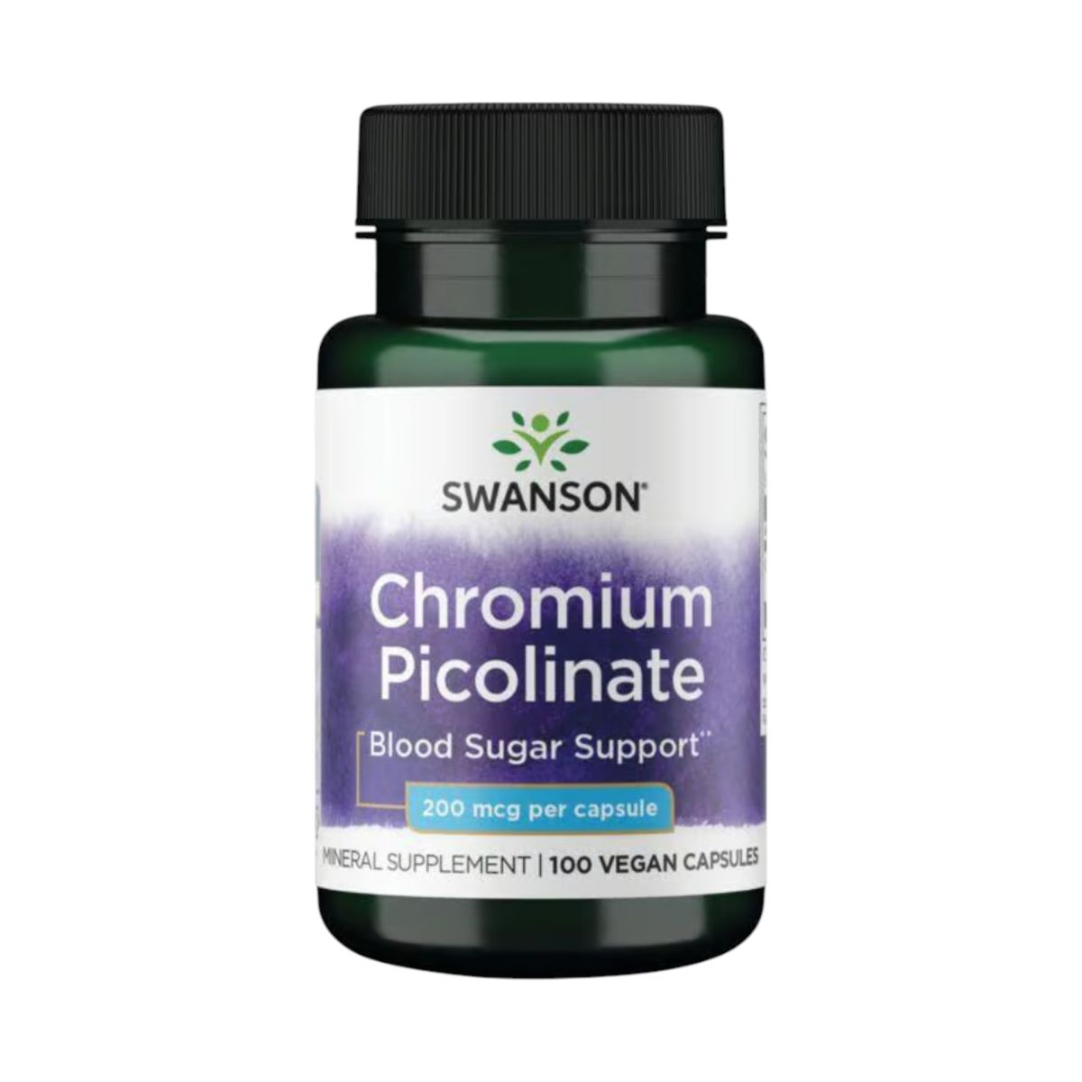 SWANSON - PICOLINATO DE CROMO 200MCG 100 CPS VEGANAS - SWANSON