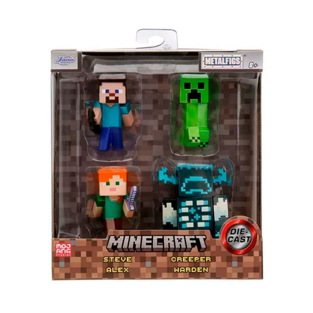 MINECRAFT - Set de 4 Piezas Increíbles de Minecraft – Figuras de 9 cm