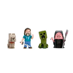 MINECRAFT - Set de 4 Piezas – Figuras de 9 cm