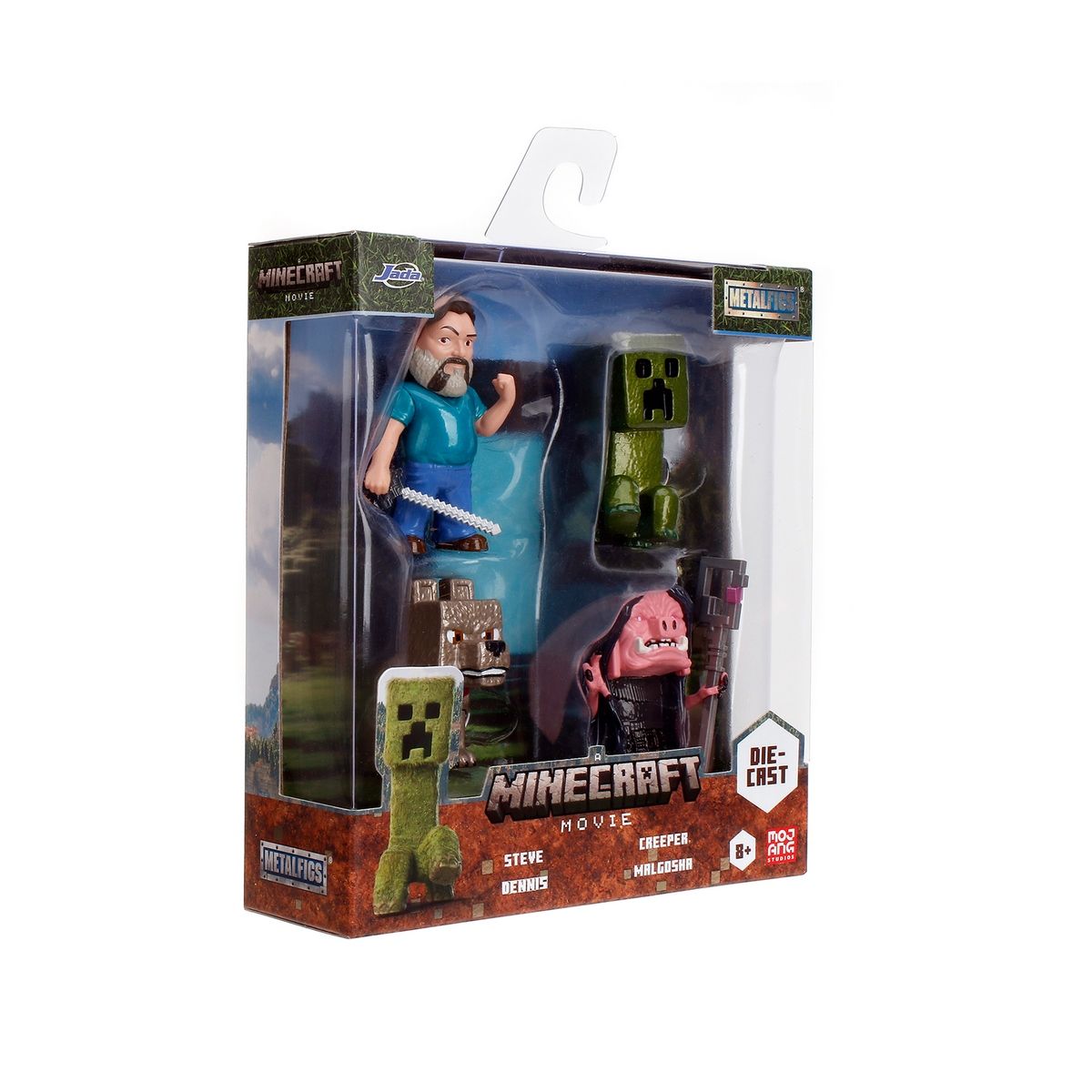 MINECRAFT - Set de 4 Piezas Minecraft – Figuras de 9 cm