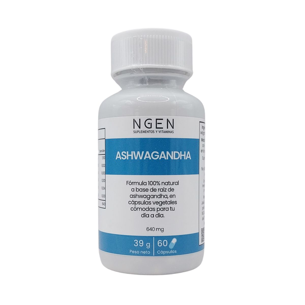 COSMETICA NATURAL NGEN - Suplemento Ashwagandha para 2 meses