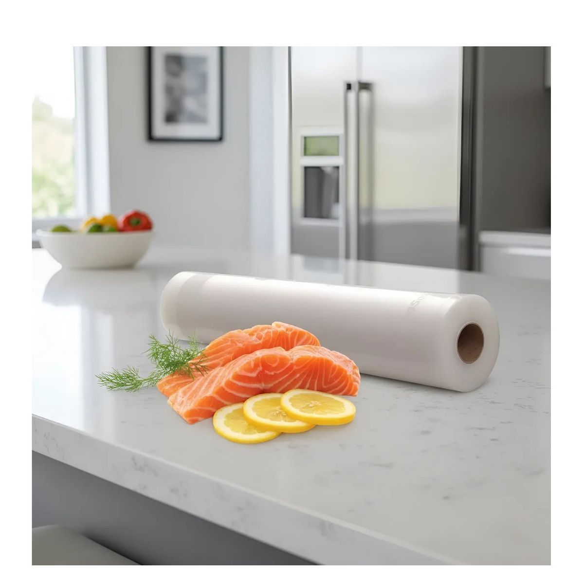 GENERICO - Rollo Bolsas De Calidad Para Sellar Al Vacío 28 Cms X 10 Mts Color Transparente