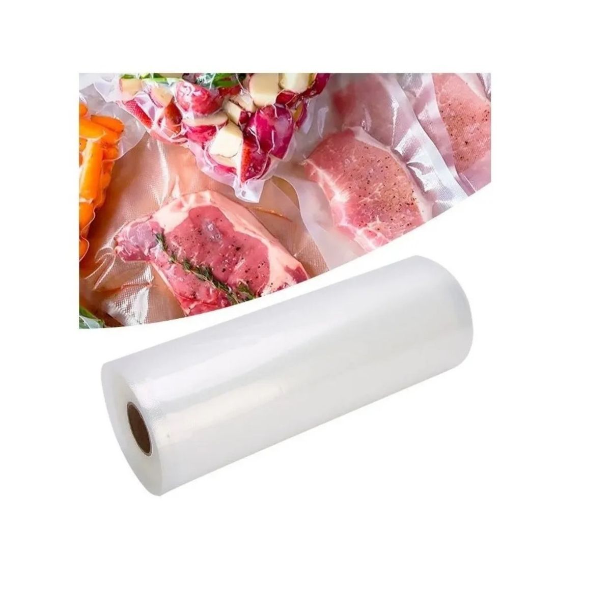 GENERICO - Rollo Bolsas De Calidad Para Sellar Al Vacío 28 Cms X 10 Mts Color Transparente