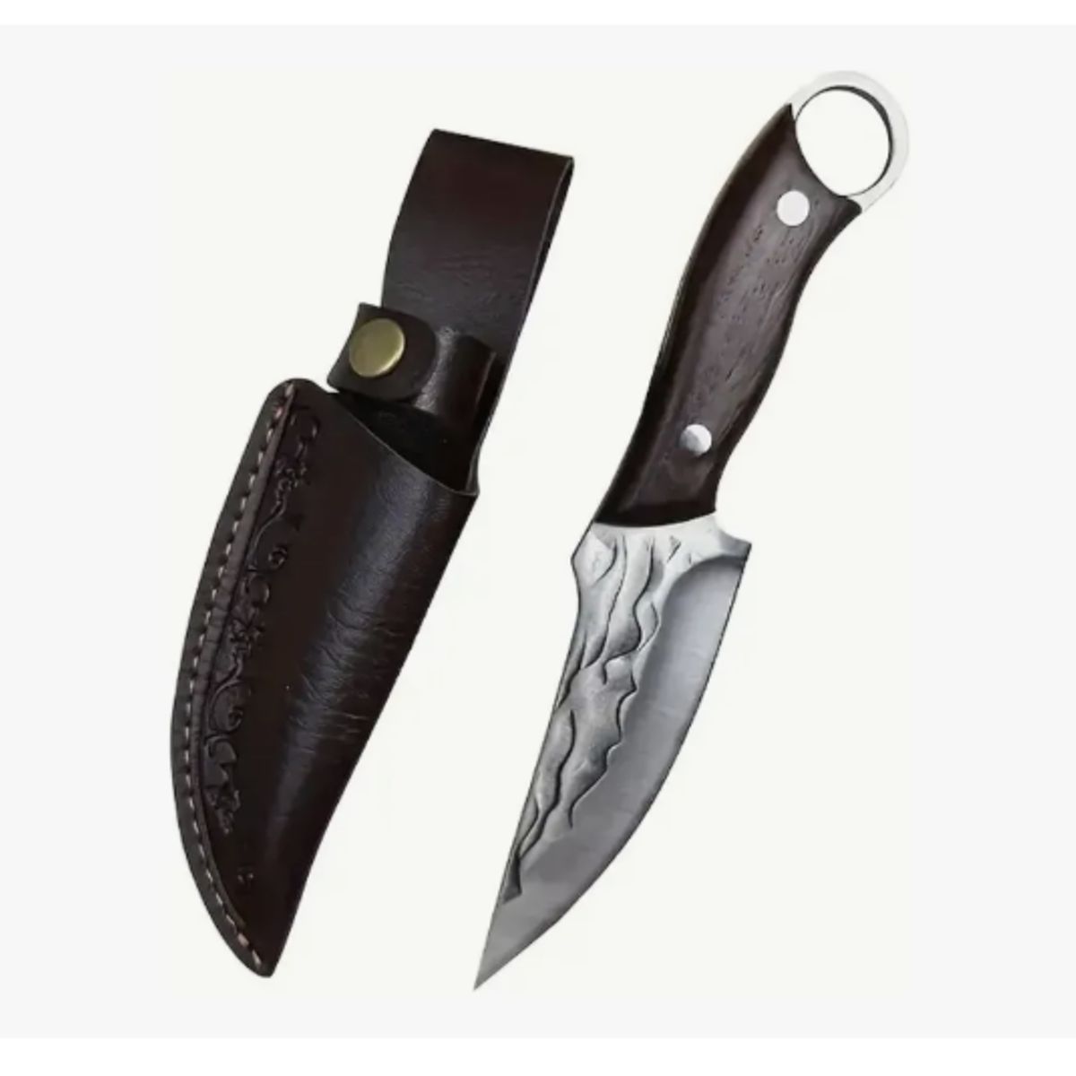 GENERICO - Cuchillo Carnicero Parrillero Y Deshuesado Forjado A Mano