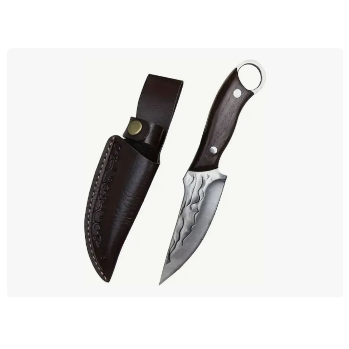 GENERICO - Cuchillo Carnicero Parrillero Y Deshuesado Forjado A Mano