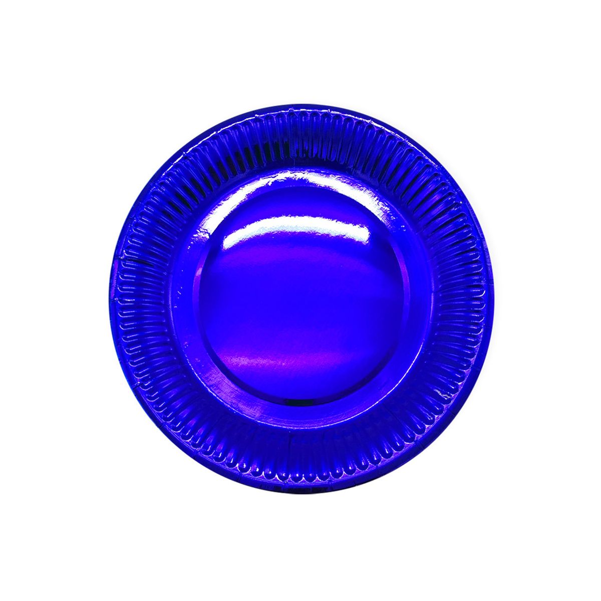 GENERICO - PLATO 7 CARTON AZUL METALLIC X6