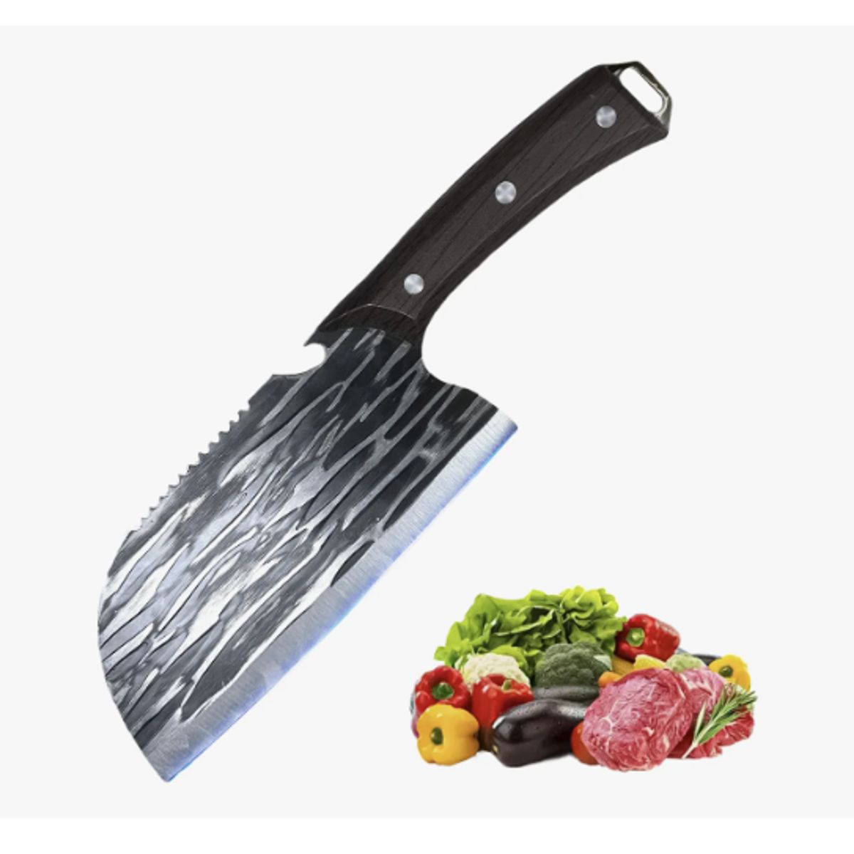 GENERICO - Cuchillo Chef De Cocina Profesional De Acero Forjado A Mano