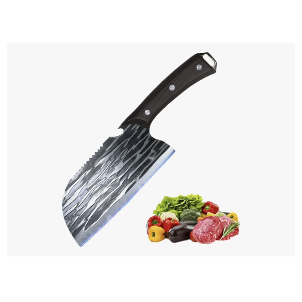 GENERICO - Cuchillo Chef De Cocina Profesional De Acero Forjado A Mano