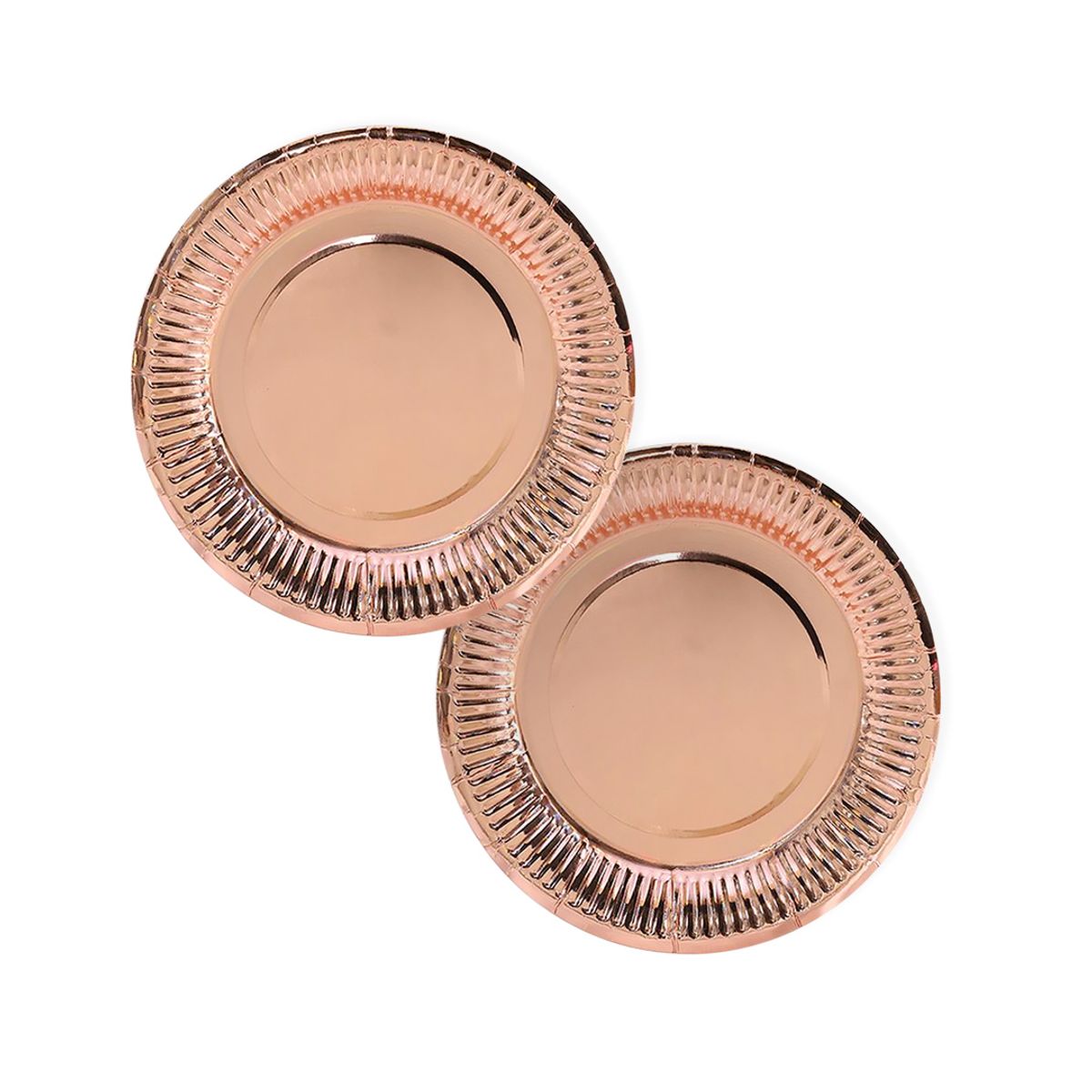 GENERICO - PLATO 7 CARTON ROSE GOLD METALLIC X6